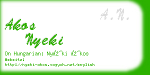 akos nyeki business card